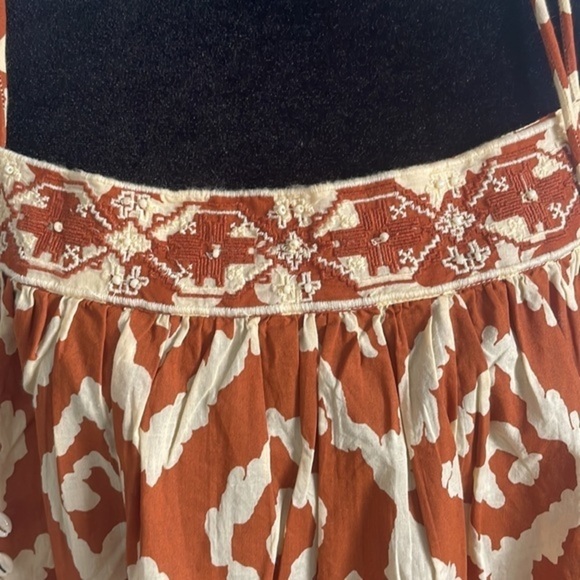 NWT Haute Hippie Seashell Tribal Beaded Flowy Strap Top 0016 - Picture 2 of 10